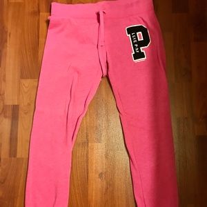 Pink sweatpants size small